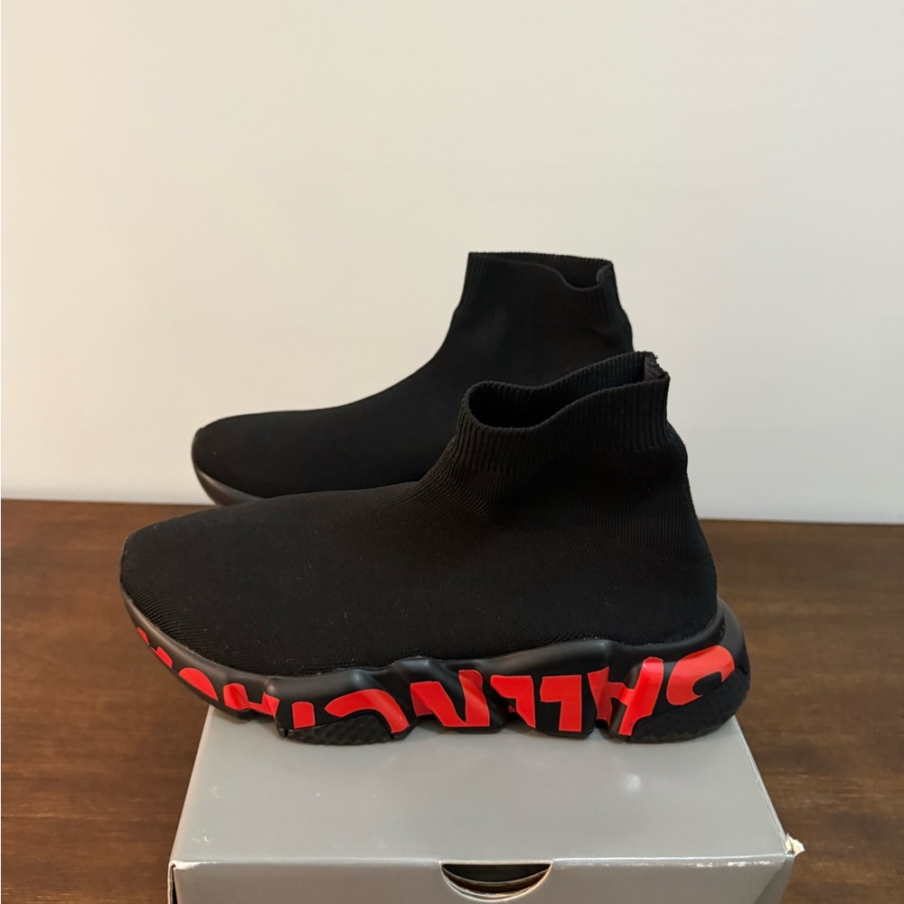 Balenciaga Speed LT Graffiti Sneaker size EU39, women’s 9, men’s 7.5 - Picture 4 of 8